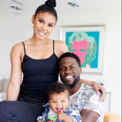 Henry Robert Witherspoon's son Kevin Hart with his wife Eniko Harris and baby